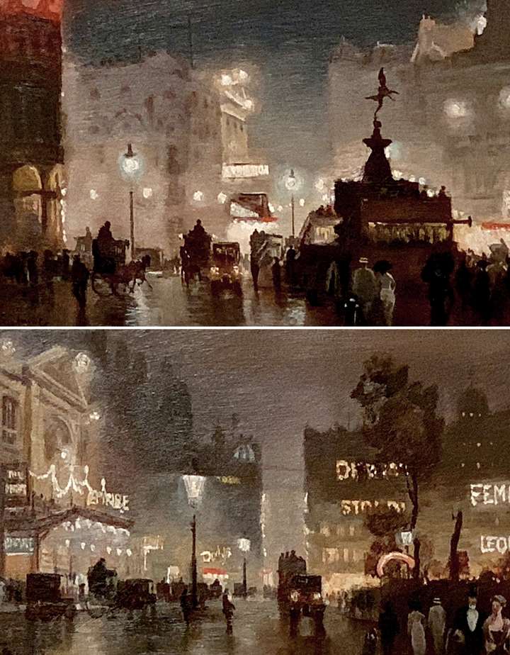Piccadilly Circus; The Empire, Leicester Square